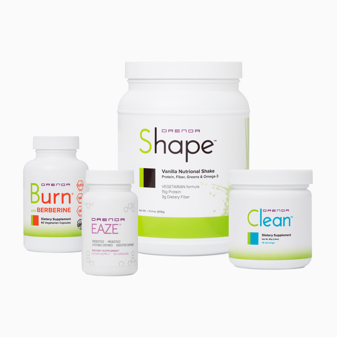Collection of the products that comprise the &