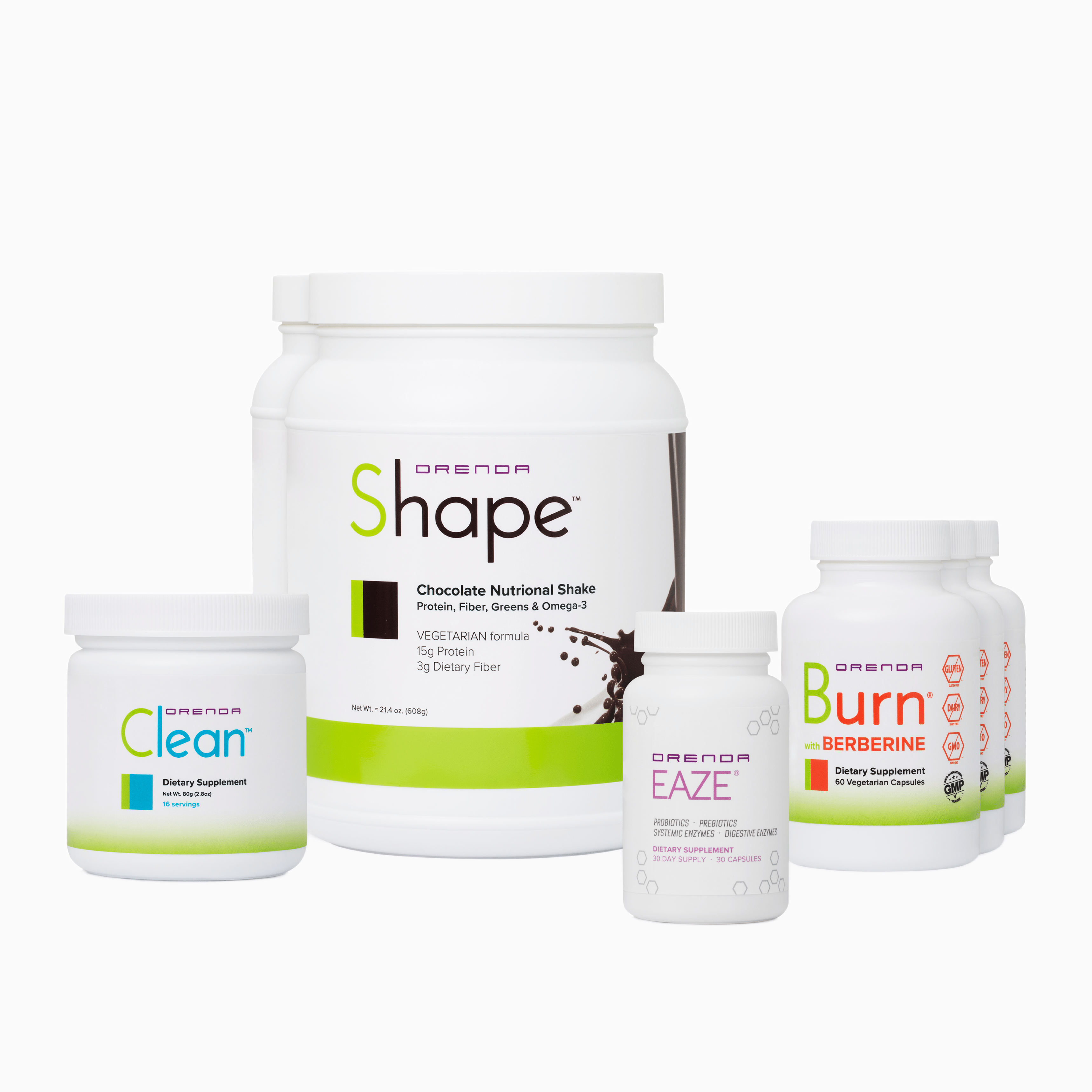 Collection of the health supplements that comprise the &