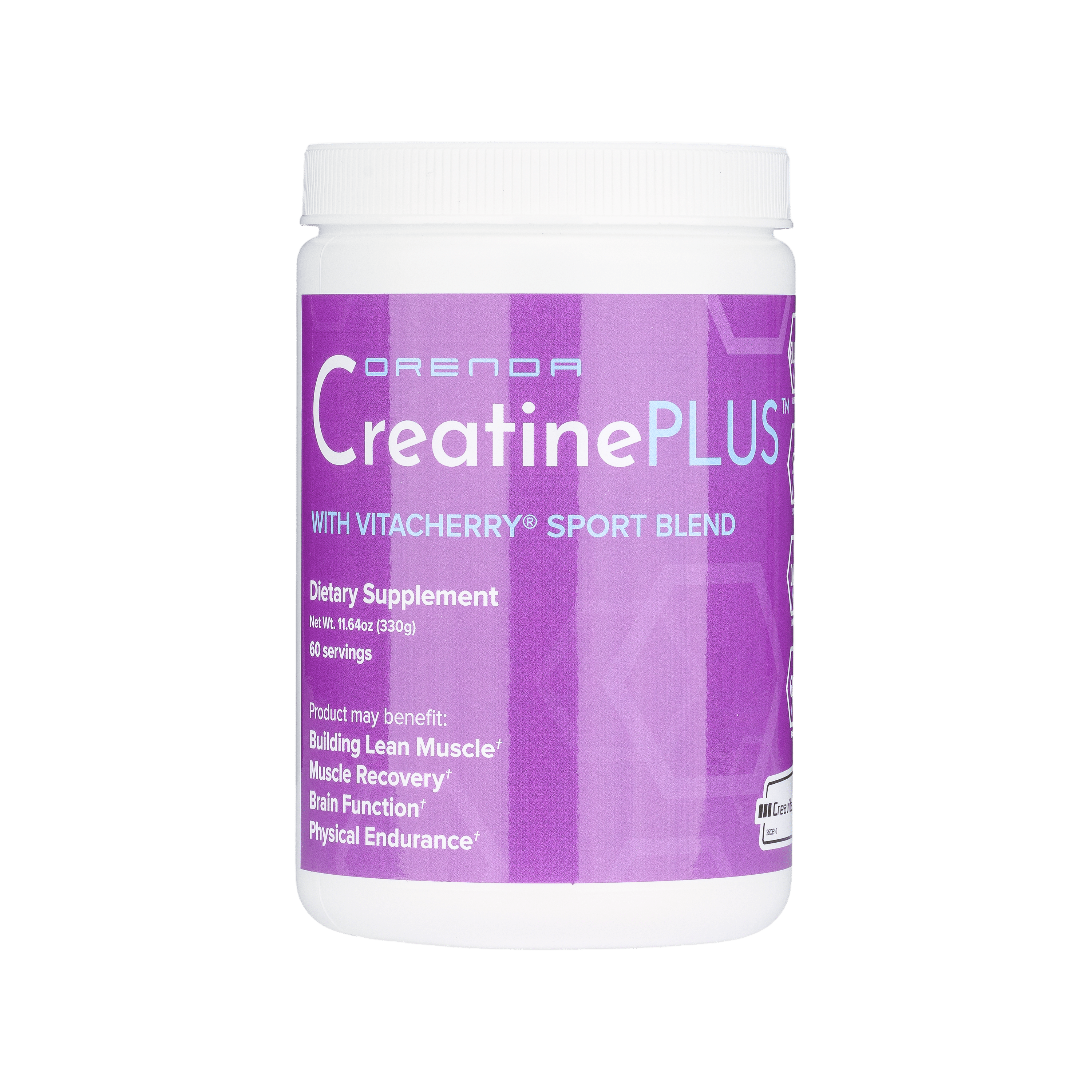 Orenda CreatinePLUS Nutritional Supplement container on a white background