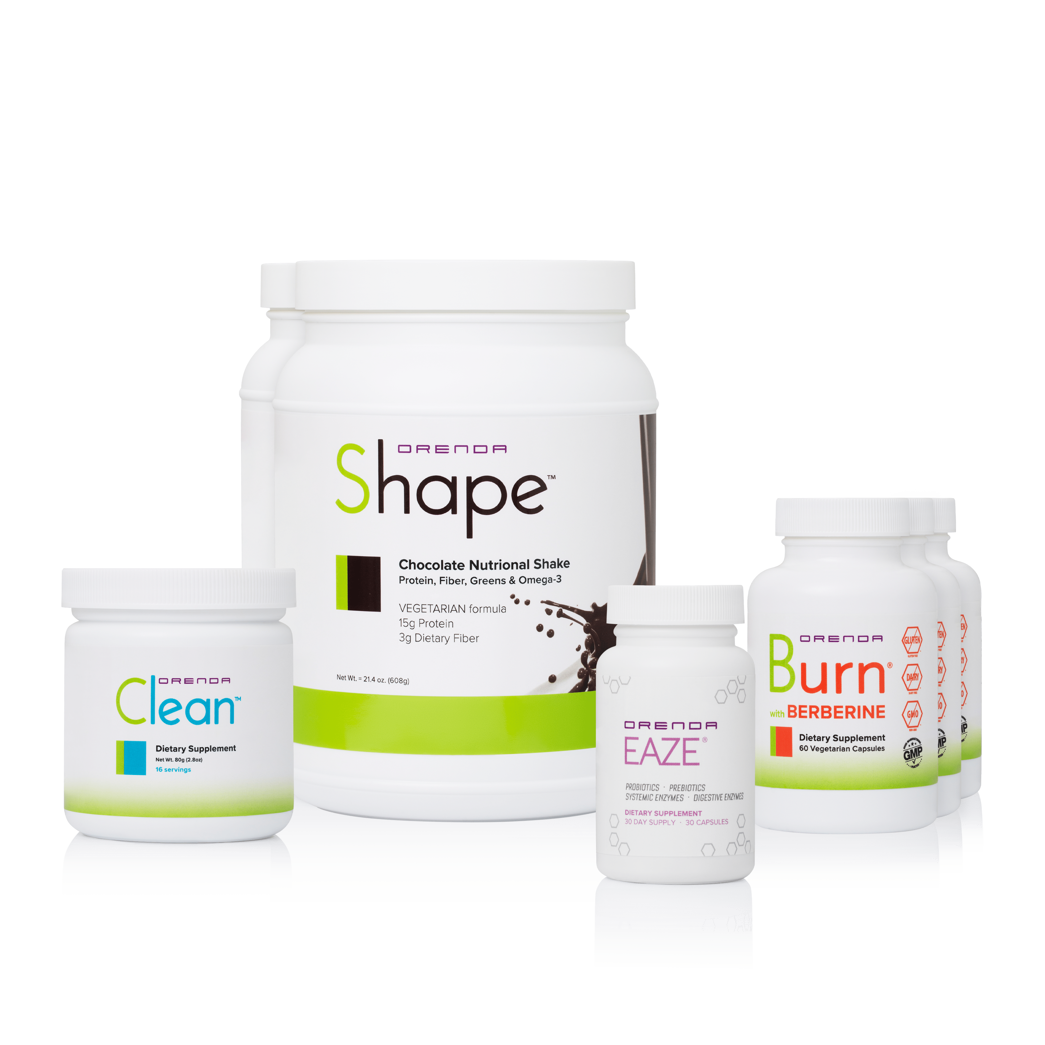 Collection of the health supplements that comprise the &