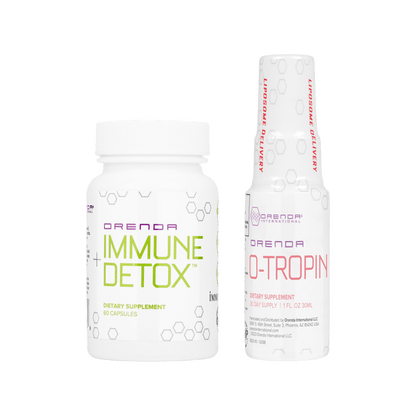 Two dietary supplement bottles labeled &