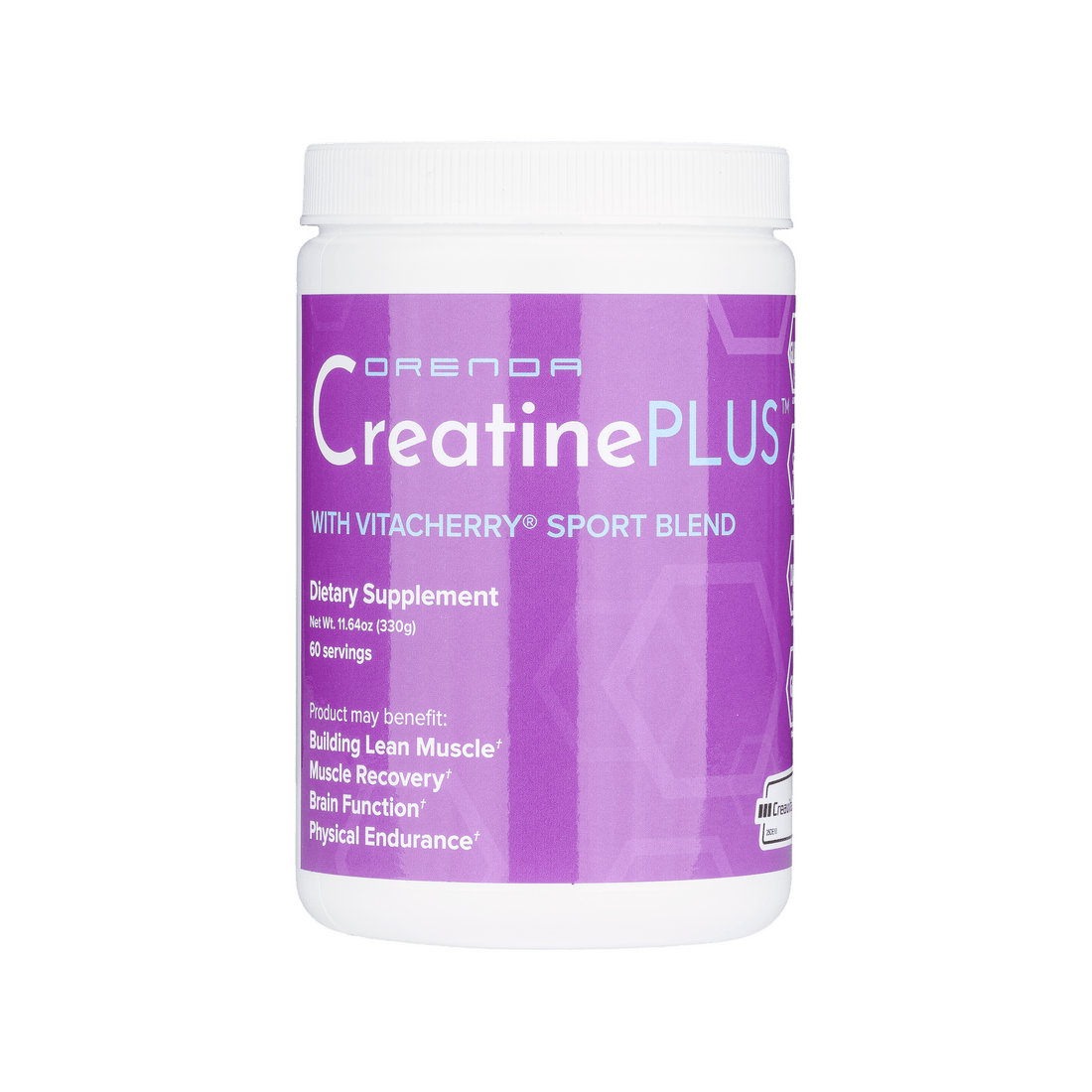 Orenda CreatinePLUS Nutritional Supplement container on a white background