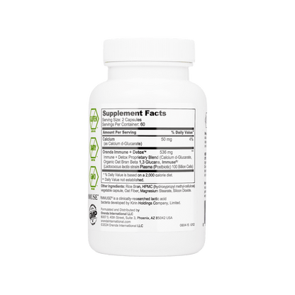 Supplement bottle with supplement facts label on a white background