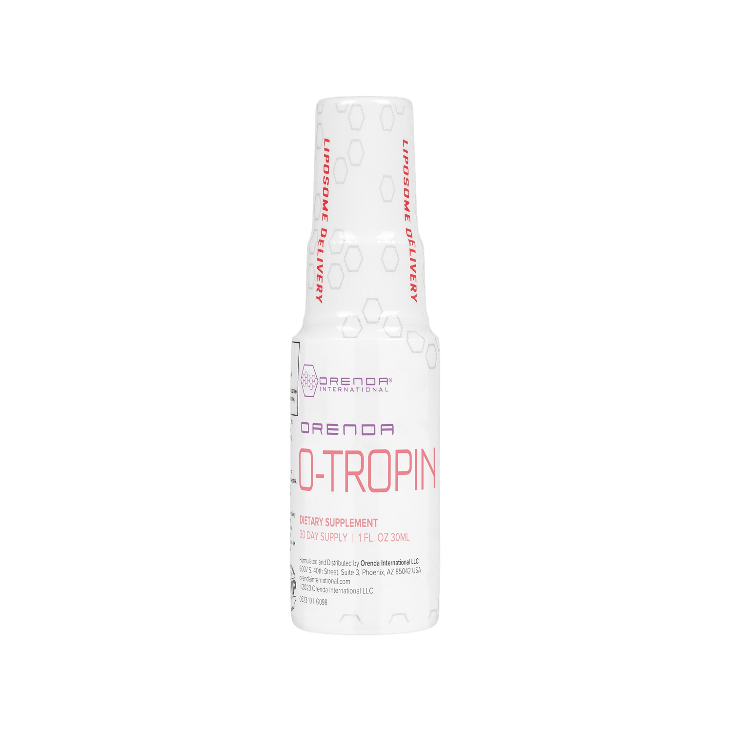 White supplement bottle labeled &
