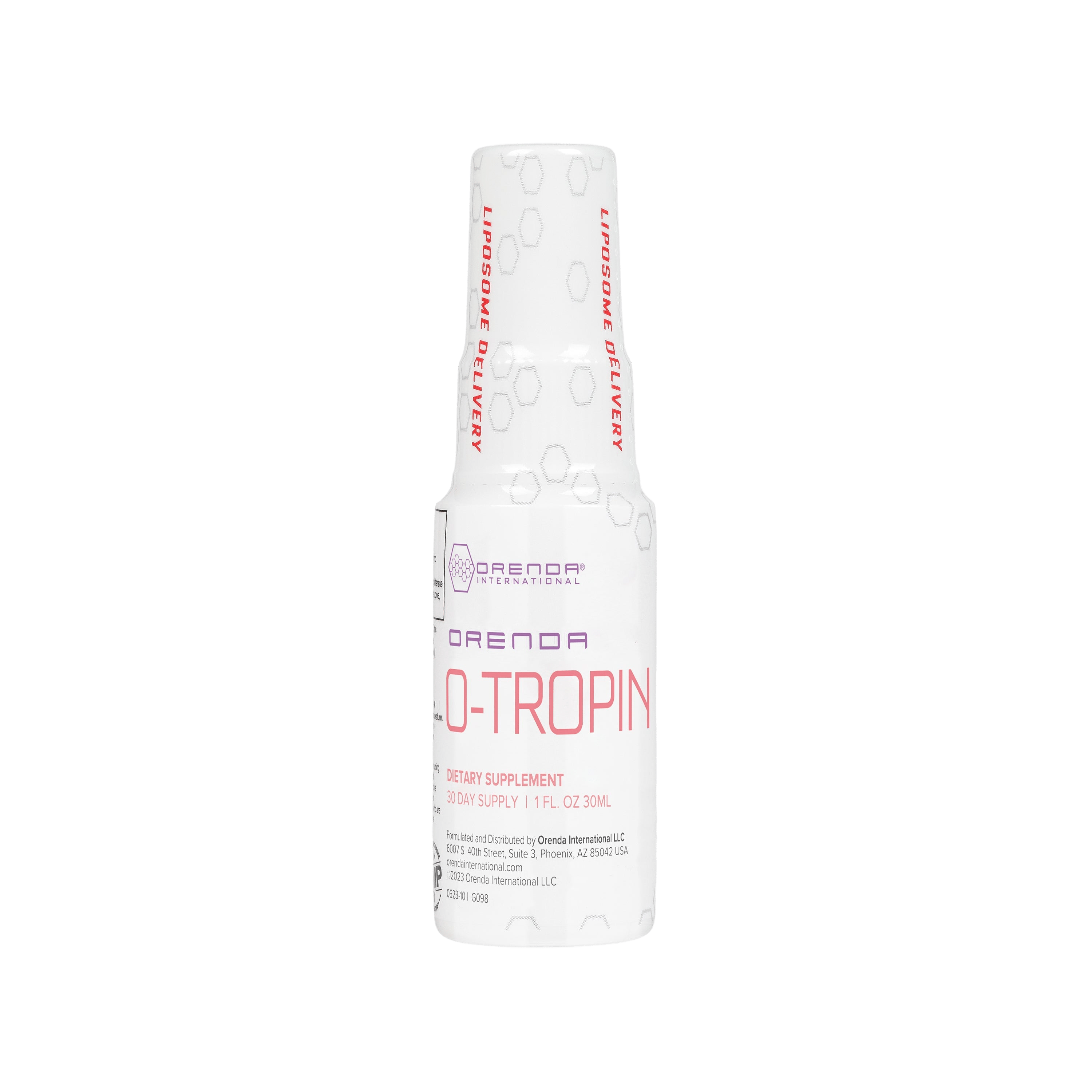 White supplement bottle labeled &