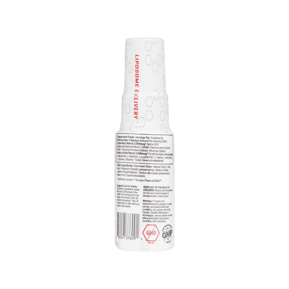 White bottle with Supplement facts on a white background