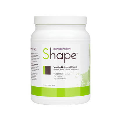 Orenda Shape Vanilla Nutritional Shake container on a white background